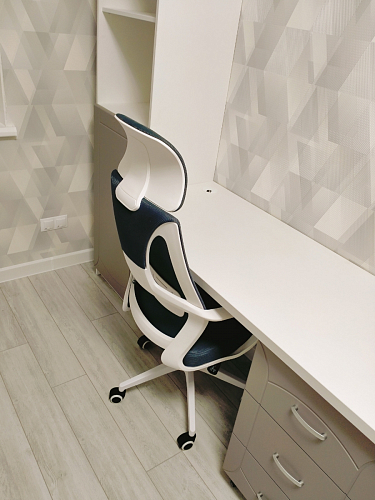 Компьютерное кресло Golem dark gray / white фото покупателя 41