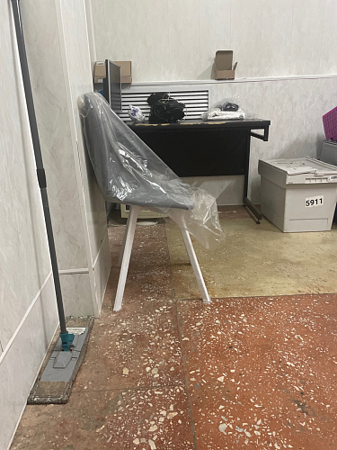 Стул на металлокаркасе Чилли синий / белый фото покупателя 1439