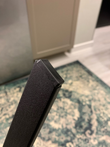 Стул на металлокаркасе Чилли К светло-серый велюр / черный каркас фото покупателя 1487