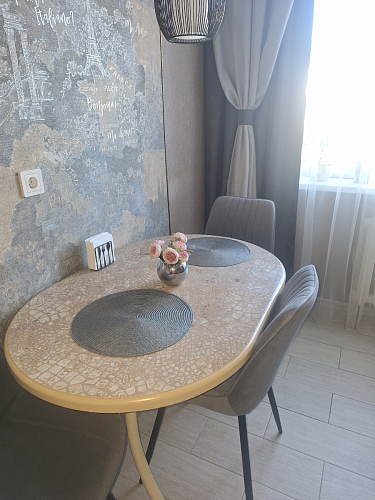 Стул на металлокаркасе Седа К латте / черный фото покупателя 62