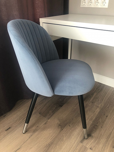 Стул на металлокаркасе Gabi gray / black фото покупателя 986