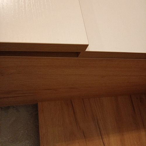 Компьютерный стол Ганор левый дуб вотан / белый  - Уцененный экземпляр фото покупателя 18