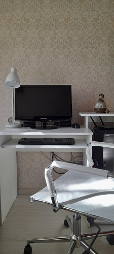 Компьютерный стол Джаз-24 левый дуб молочный фото покупателя 93