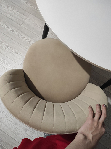 Стул на металлокаркасе Gabi 1 beige / black фото покупателя 429