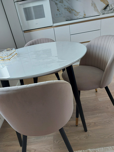 Стул на металлокаркасе Gabi-1 wine red / black фото покупателя 29