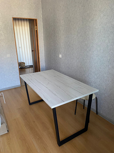 Деревянный стол Лота Лофт 140х80 черный матовый / бетон светлый фото покупателя 863