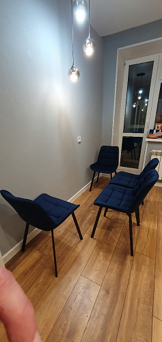 Стул на металлокаркасе Челси бирюзовый / черный фото покупателя 204