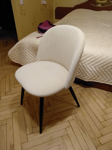 Стул на металлокаркасе Gabi 1 line light blue / black фото покупателя 295