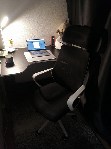 Компьютерное кресло Golem dark gray / white фото покупателя 77