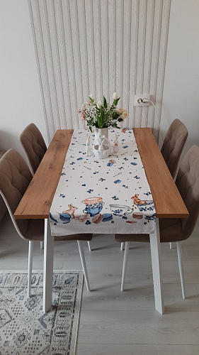 Стол Тринити Лофт 120 32 мм дуб галифакс табако / черный матовый фото покупателя 473