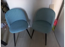 Стул на металлокаркасе Gabi 1 gray / black фото покупателя 404