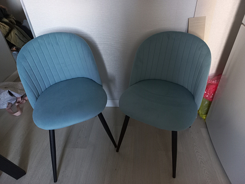 Стул на металлокаркасе Gabi 1 light purple / black фото покупателя 404