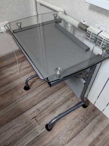 Компьютерный стол Riko серый  - Уцененный экземпляр фото покупателя 4