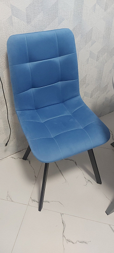 Стул на металлокаркасе Чилли черный / зеленый фото покупателя 1217