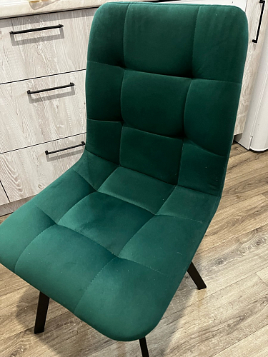 Стул на металлокаркасе Чилли черный / зеленый фото покупателя 1145