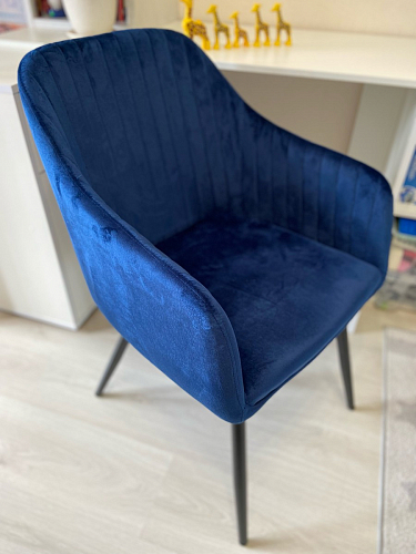 Стул на металлокаркасе Slam dark blue фото покупателя 1