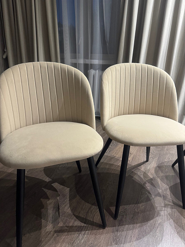 Стул на металлокаркасе Gabi latte / gold / black фото покупателя 579