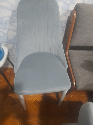 Стул на металлокаркасе Kora dark gray / black фото покупателя 443