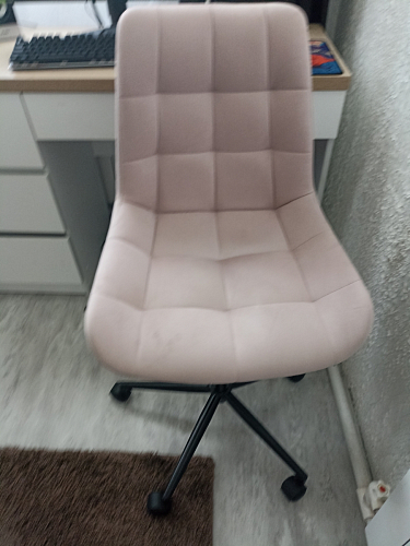 Компьютерное кресло Честер темно-серый велюр velutto 32 / белый фото покупателя 53