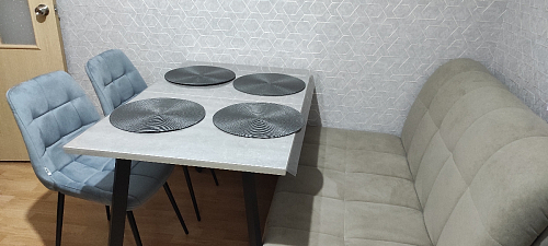 Стол раскладной Колон Лофт 120 32 мм дуб галифакс табако / черный матовый фото покупателя 100