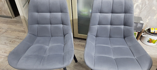 Стул на металлокаркасе Челси бежевый / черный фото покупателя 250