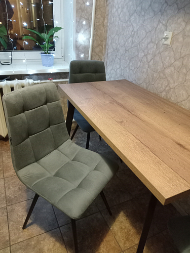 Стул на металлокаркасе Лаксман velutto 52 / белый фото покупателя 1