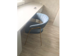 Стул на металлокаркасе Kamelia темно-серый / золотой фото покупателя 32