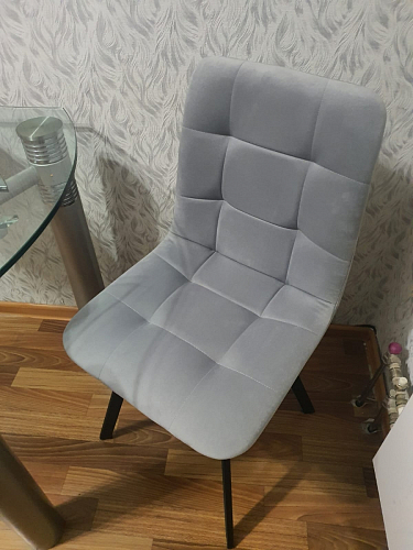 Стул на металлокаркасе Чилли зеленый / черный фото покупателя 581