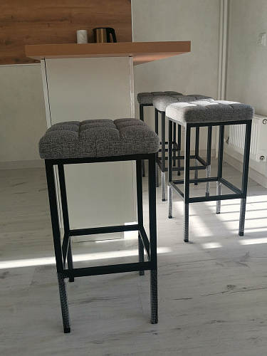 Барный стул Лофт катания лаванда / белый матовый фото покупателя 32