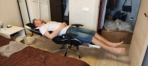 Компьютерное кресло Kano 1 light blue / black фото покупателя 182