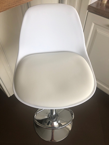 Барный стул Soft white / chrome фото покупателя 7
