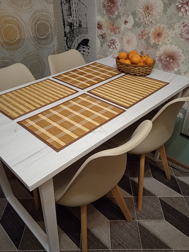 Деревянный стол Лота Лофт 140х80 белый матовый / бетон светлый фото покупателя 209