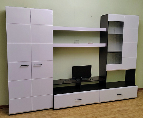 Готовая гостиная Jimenez дуб венге / белый глянец фото покупателя 49