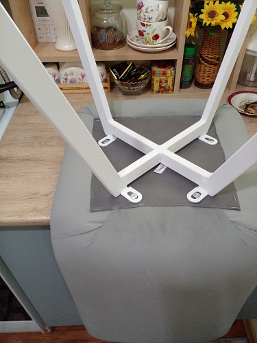 Стул на металлокаркасе Чилли зеленый / белый каркас фото покупателя 321