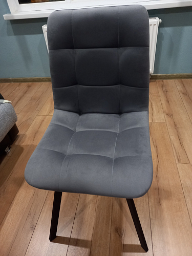 Стул на металлокаркасе Чилли черный / зеленый фото покупателя 785