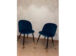 Стул на металлокаркасе Gabi 1 бежевый / черный с серебряными наконечниками фото покупателя 635