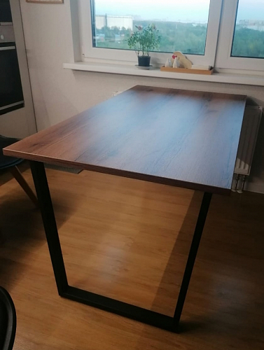 Стол раскладной Лота Лофт 120 25 мм юта / черный матовый фото покупателя 626