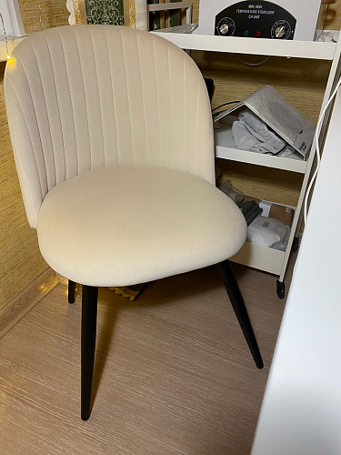 Стул на металлокаркасе Gabi 1 light purple / black фото покупателя 953