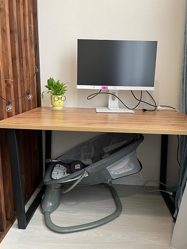 Стол раскладной Лота Лофт 120 25 мм юта / черный матовый фото покупателя 662