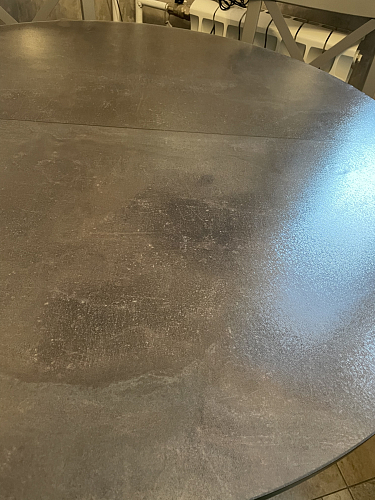 Деревянный стол Diamond Тип 3 чёрный муар / ателье темное глянец фото покупателя 3