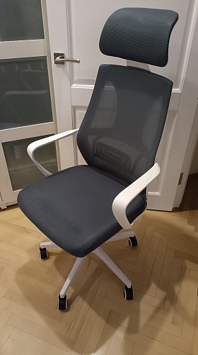 Компьютерное кресло Golem dark gray / white фото покупателя 5