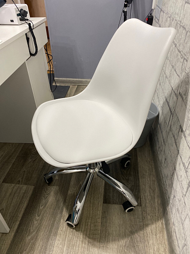Компьютерное кресло Kolin с подушкой clear / white фото покупателя 214