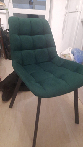 Стул на металлокаркасе Челси К бирюзовый / черный фото покупателя 257