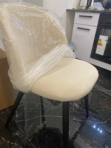 Стул на металлокаркасе Gabi latte / gold / black фото покупателя 537