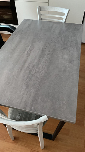 Деревянный стол Лота Лофт 120х75 белый матовый / дуб крафт золотой фото покупателя 834