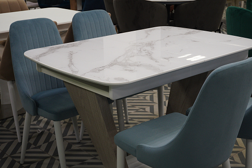 Стул на металлокаркасе Kora dark gray / black из шоурума 6