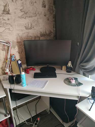 Компьютерный стол Джаз-29 белый фото покупателя 7