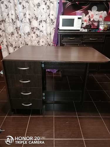 Стол-книжка Глория 606 М с ящиками дуб сонома фото покупателя 113