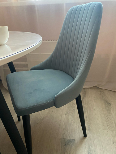 Стул на металлокаркасе Kora black / gray фото покупателя 253