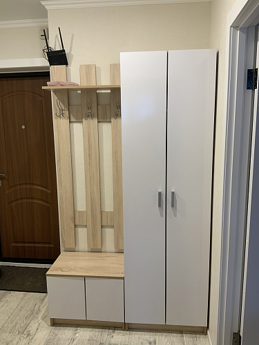 Готовая прихожая Хай-тек дуб сомона фото покупателя 2